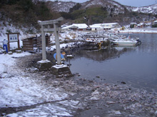 由良の浜（イカ寄せの浜）