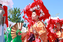 美田八幡宮の田楽 